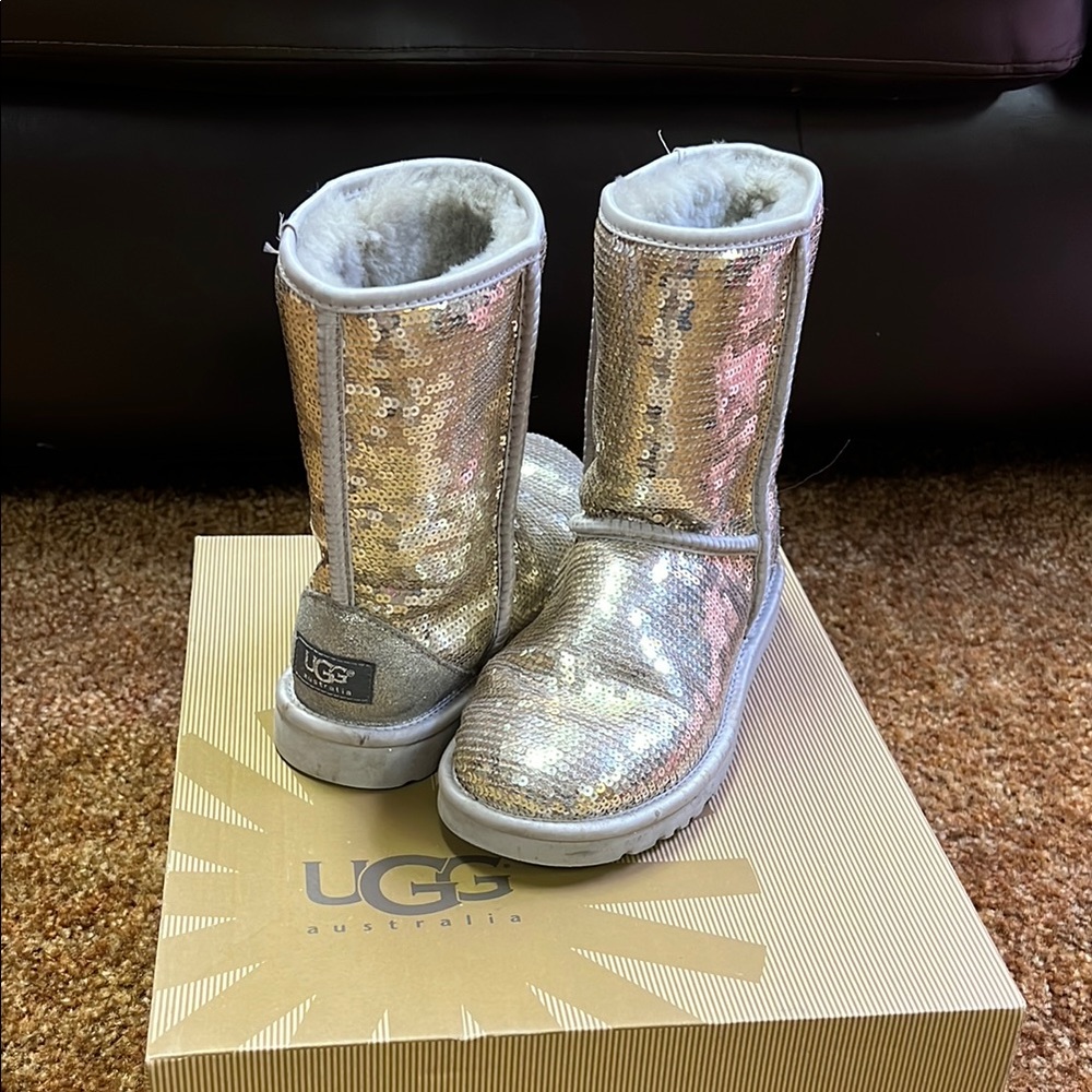 UGG Women's Sequin Boots - Silver